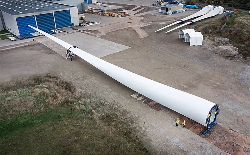 115 meter lange møllevinger vil producere strøm til 20.000 husstande